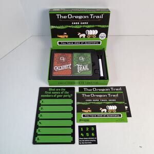 The Oregon Trail Card Game by Pressman Complete 2017 Sealed Cards Open Box